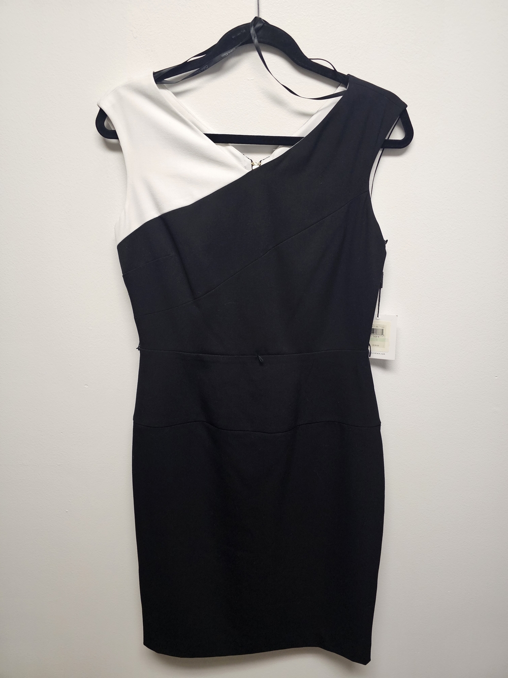 Calvin Klein Black and White Sleevless Dress